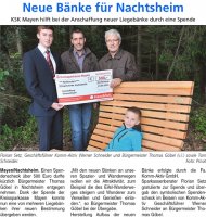 2012-10-02 Neue Bänke für Nachtsheim - Vordereifel Reporter – Krupp Verlag 02.12.2012